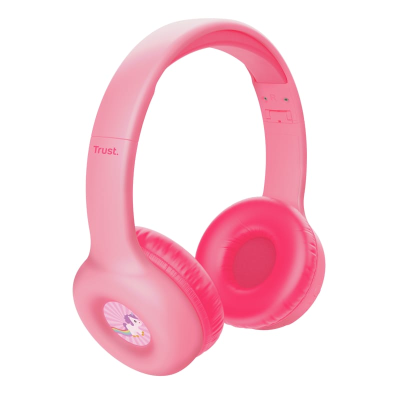 Căști Trust Nouna WS Kids Roz - Audio de Calitate pentru Copii - imagine 7