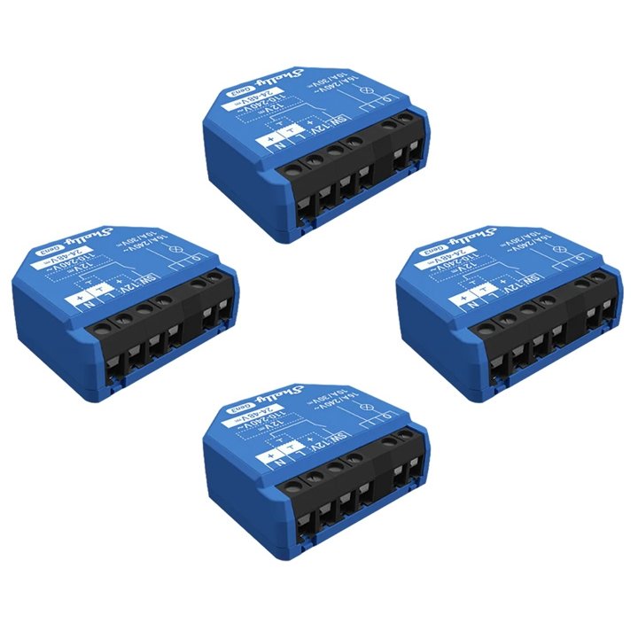 Shelly 1 Gen3 Set 4 Relee Smart Home WiFi/Bluetooth