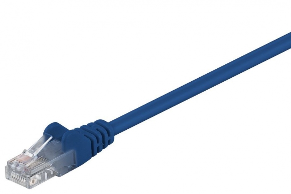 Cablu Retea UTP Cat 5e 0.25m Albastru