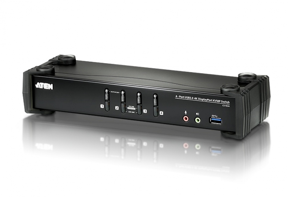 Switch KVMP ATEN 4 Porturi, DisplayPort 4K, USB 3.0