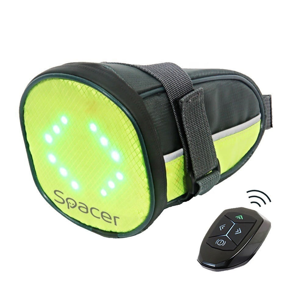 Geanta Bicicleta Spacer LED Signal - Negru, Wireless, IPX-5 - imagine 2