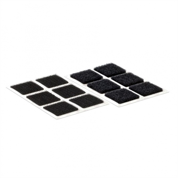 Set 24 Banda Velcro Autoadezivă 25mm, Negru