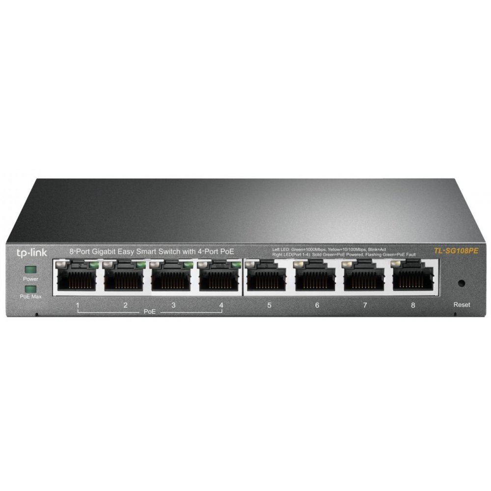 Switch TP-Link TL-SG108PE 8 Porturi Gigabit PoE