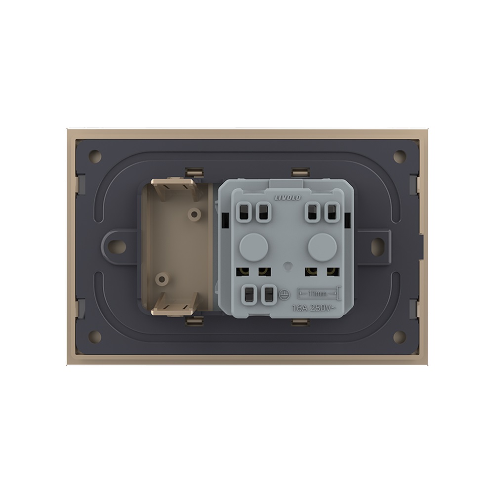 Priza Livolo cu Rama Sticlă 3M, Standard Italian - imagine 12