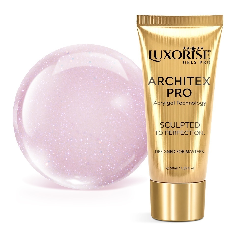 Polygel LUXORISE ARCHITEX PRO - Intense Elegance Collection, Rose Éclat, 50ml