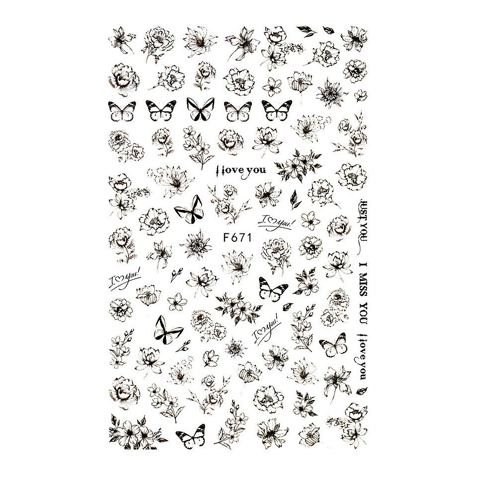 Abtibild Unghii SensoPRO Milano Eclipse Butterfly F671