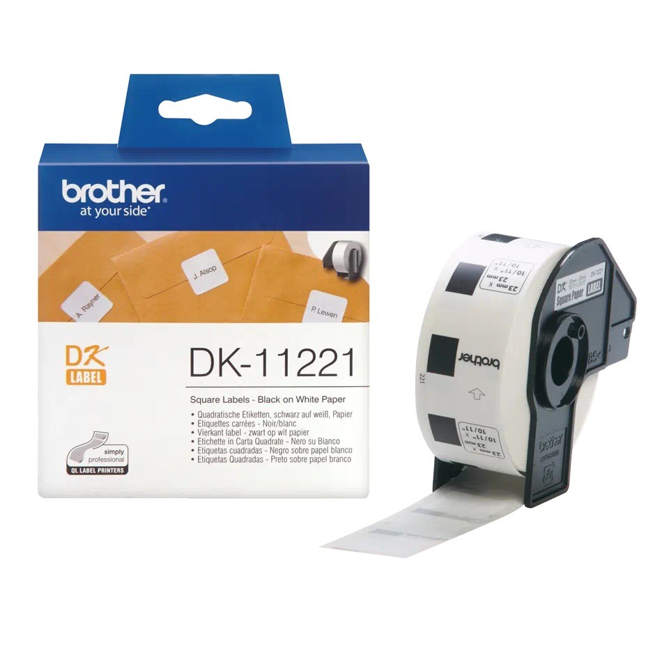 Etichete Brother DK11221 23x23mm 1000buc - Original DK-11221