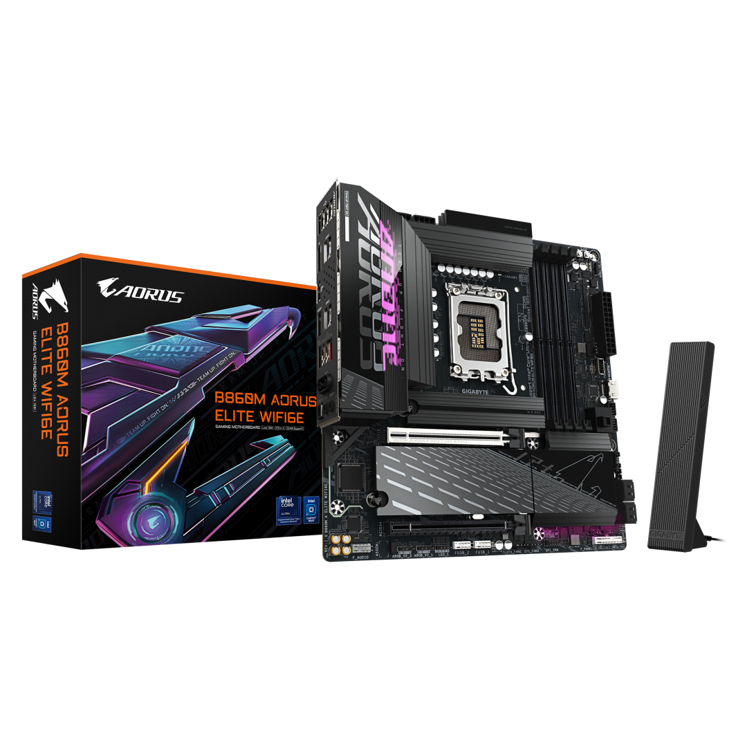 Placă de Bază GIGABYTE B860M AORUS ELITE WiFi6E mATX