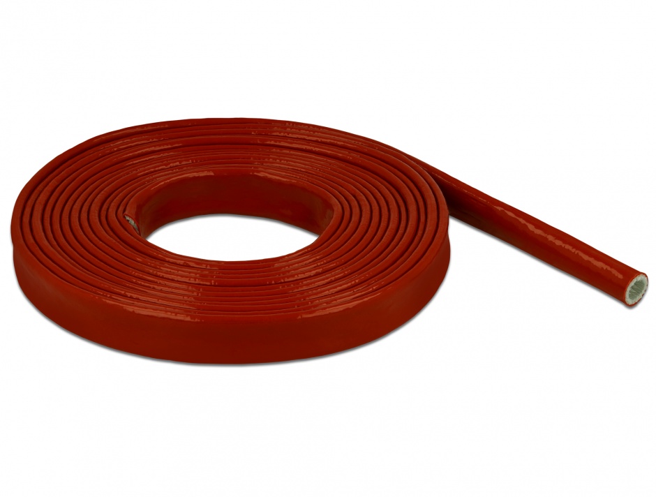 Manson Silicon Delock 5m Anti-Incendiu, Rosu