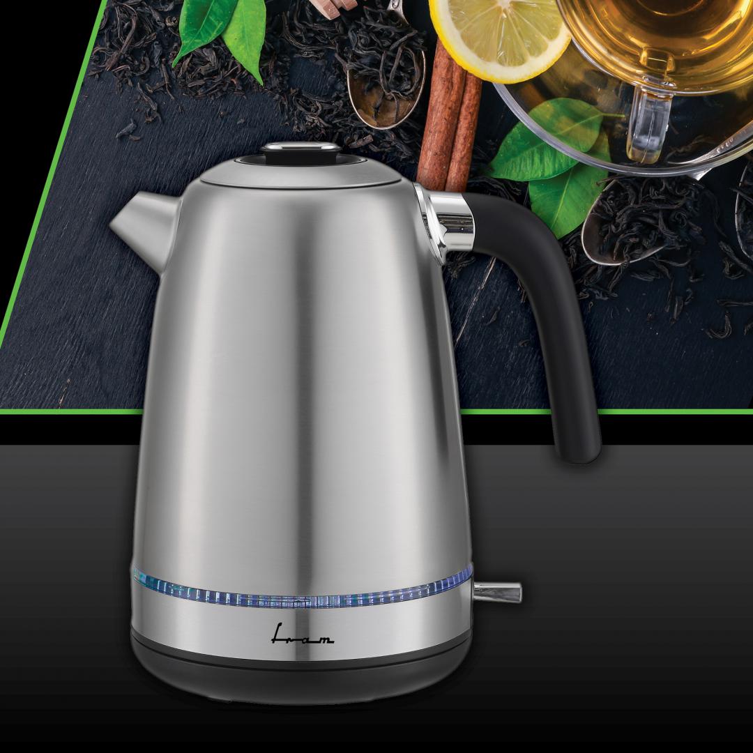 Fierbător Electric Fram 2200W 1.7L Inox - Rapid și Sigur - imagine 2