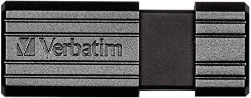 Memorie USB Verbatim 16GB Pinstripe Negru - Stocare Portabilă - imagine 2