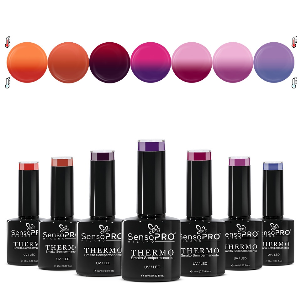 Set 6+1 Gratis Oje Semipermanente Thermo SensoPRO Milano Mystic Tones
