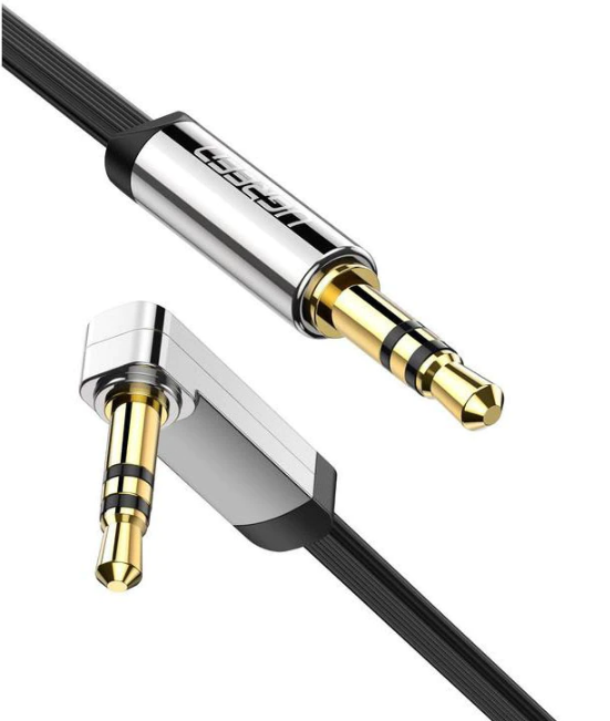 Cablu Audio 3.5mm Jack Ugreen AV119 - 2m, Unghi 90°