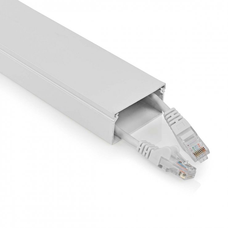 Canal Cablu Aluminiu 25mm Nedis 1.1m Alb