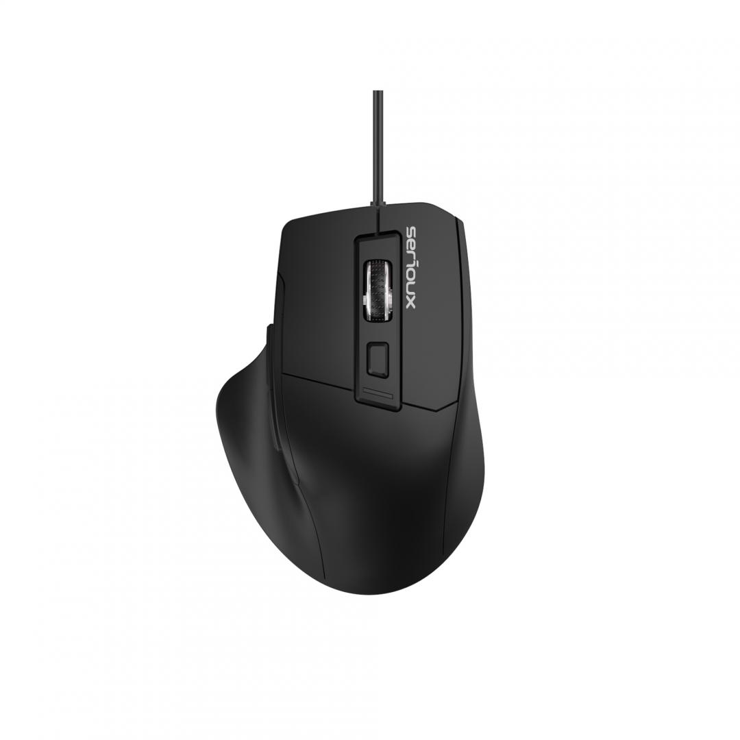 Mouse Optic Serioux Serious USB 6D Ergonomic - 3600 DPI