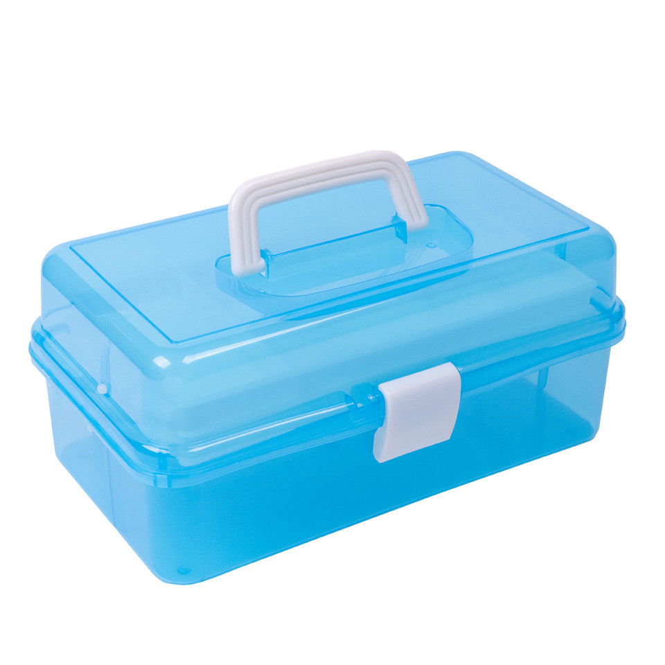 Cutie Manichiura Albastru cu 2 Sertare SensoPRO Milano