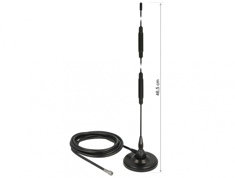 Antena LTE 7 dBi Delock cu bază magnetică