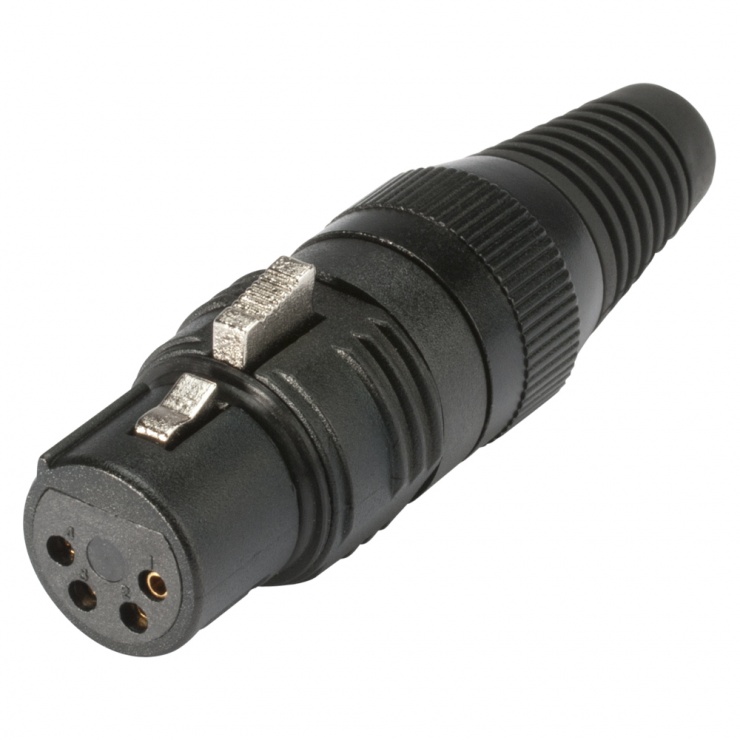 Conector XLR 4 pini mama Hicon | Lipit