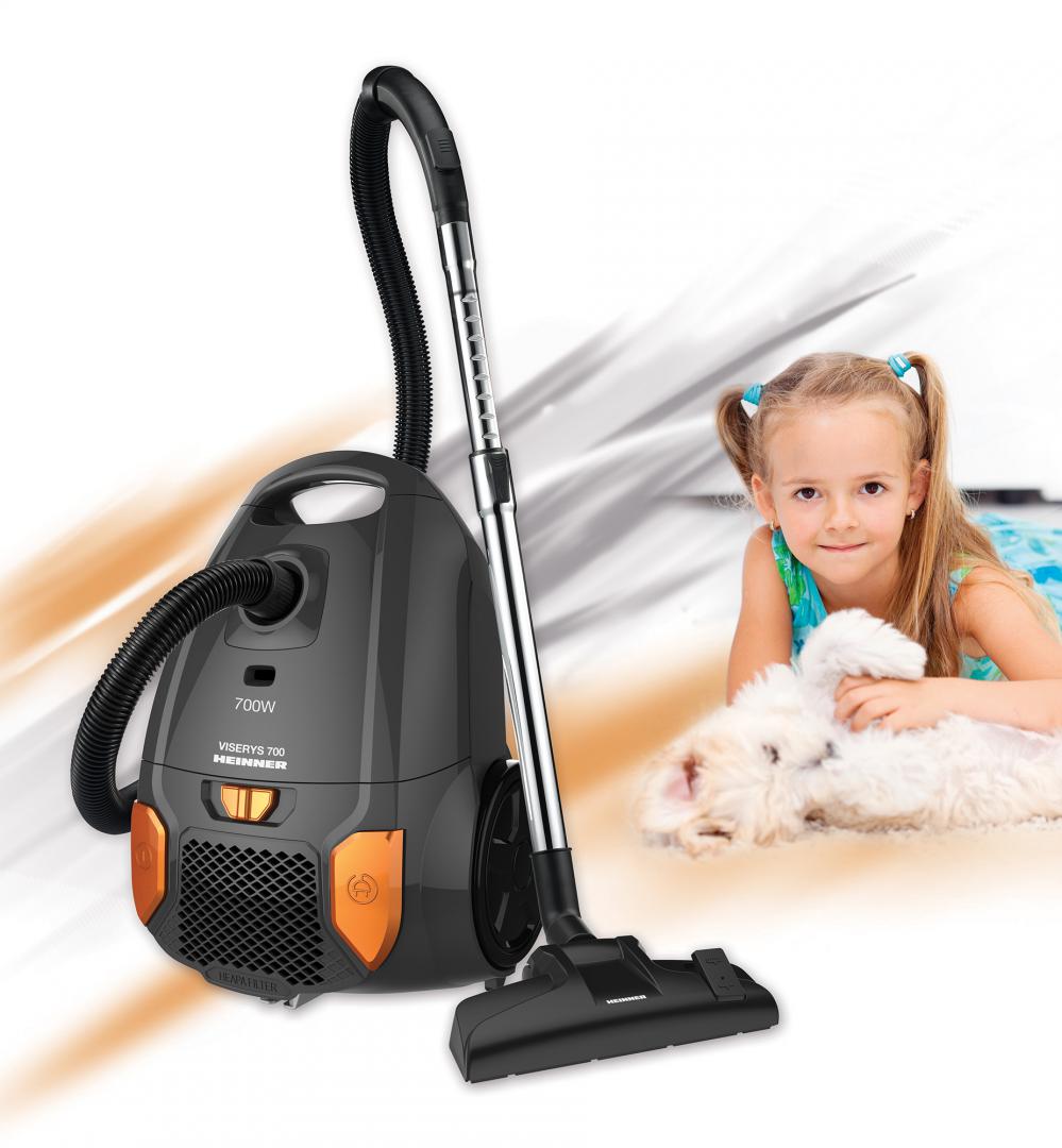 Aspirator cu sac Heinner 700W - Filtru HEPA 12 și putere variabilă - imagine 5