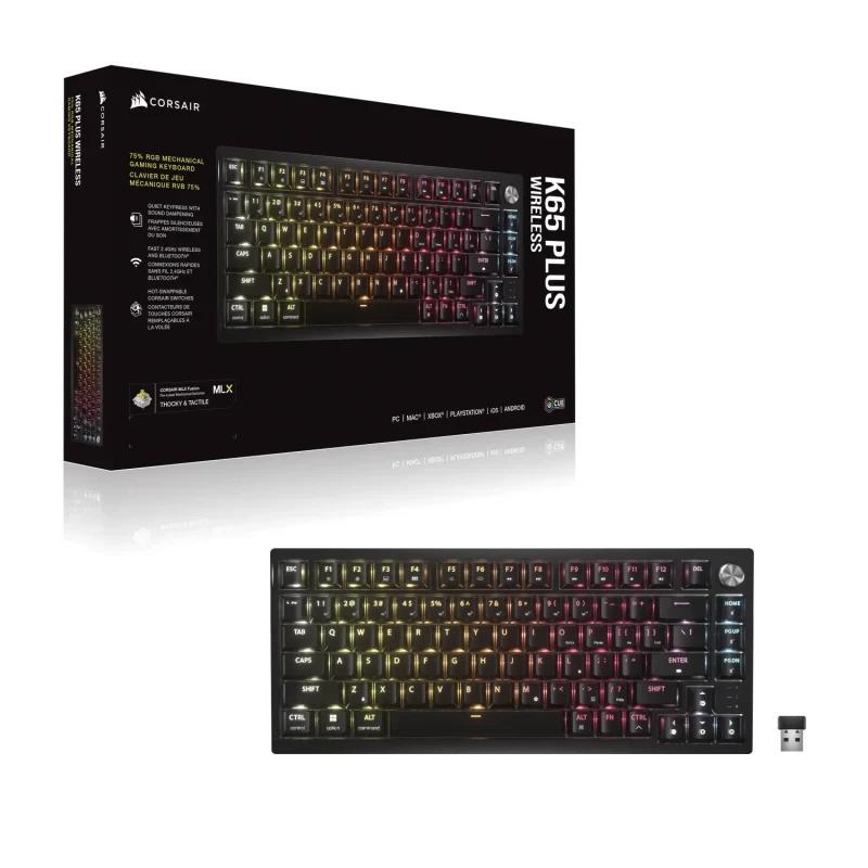 Tastatura Gaming Corsair K65 PLUS Wireless Mecanica RGB