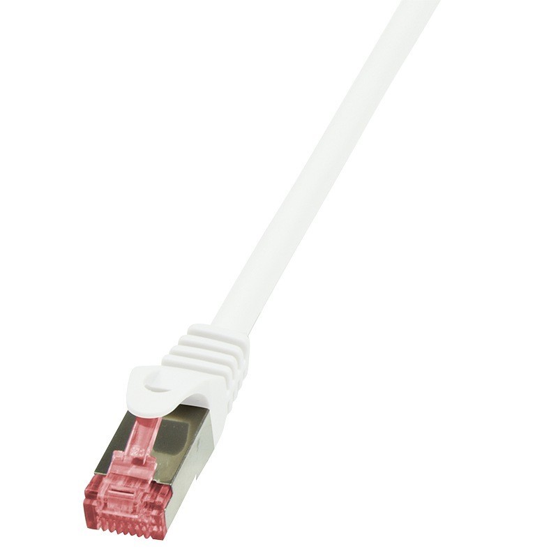 Patch Cord Logilink Cat6 S/FTP 0.25m Alb - Cablu Rețea Profesional