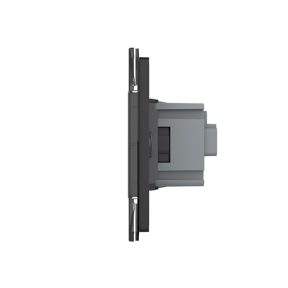 Priza Dubla Livolo Sticla 4M Italiana - imagine 7