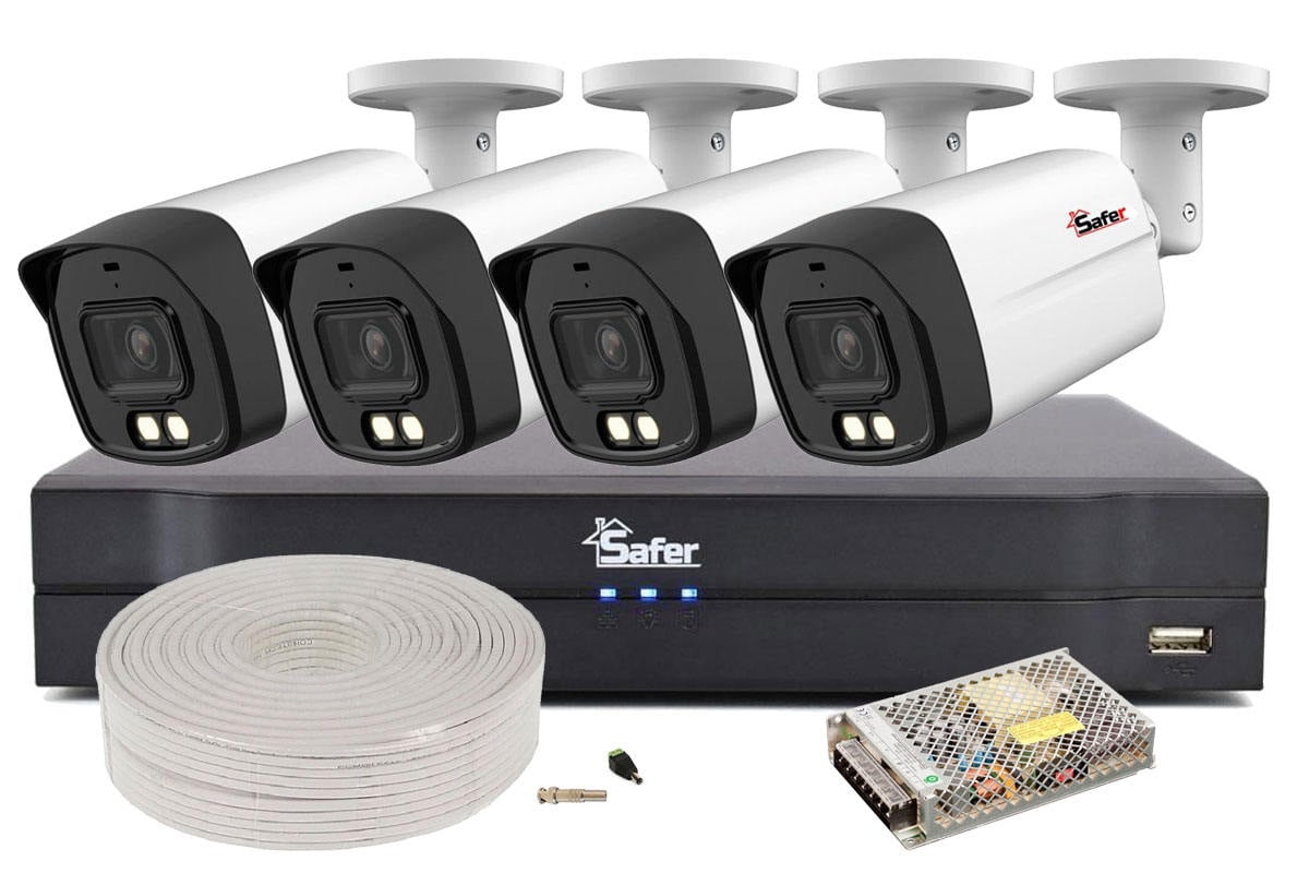 Kit Supraveghere Safer 4 Camere 5MP AI