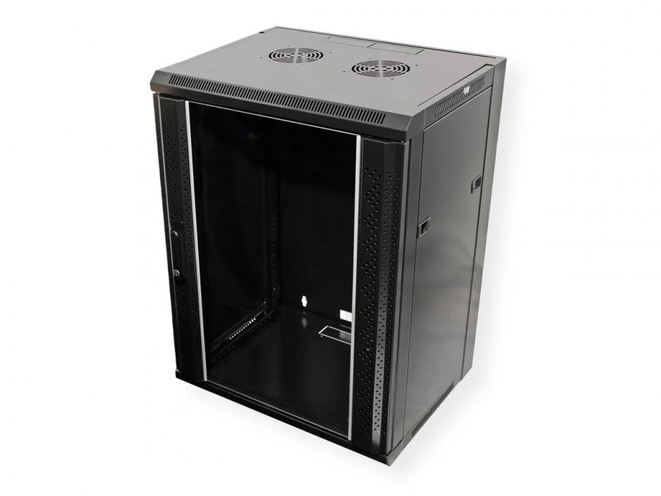 Cabinet Rack 15U Value 19" 60kg Negru