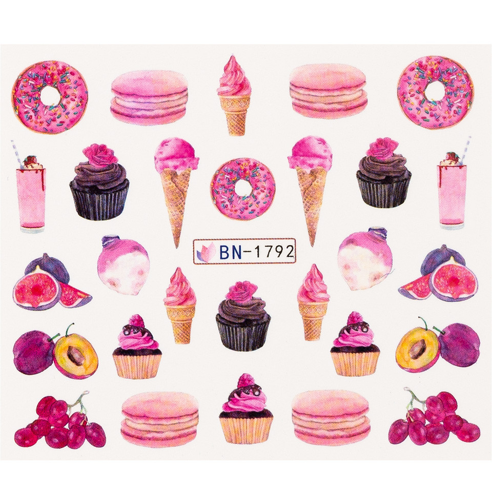 Tatuaj Unghii LUXORISE Sweet Summer BN-1792, Aplicare Rapida