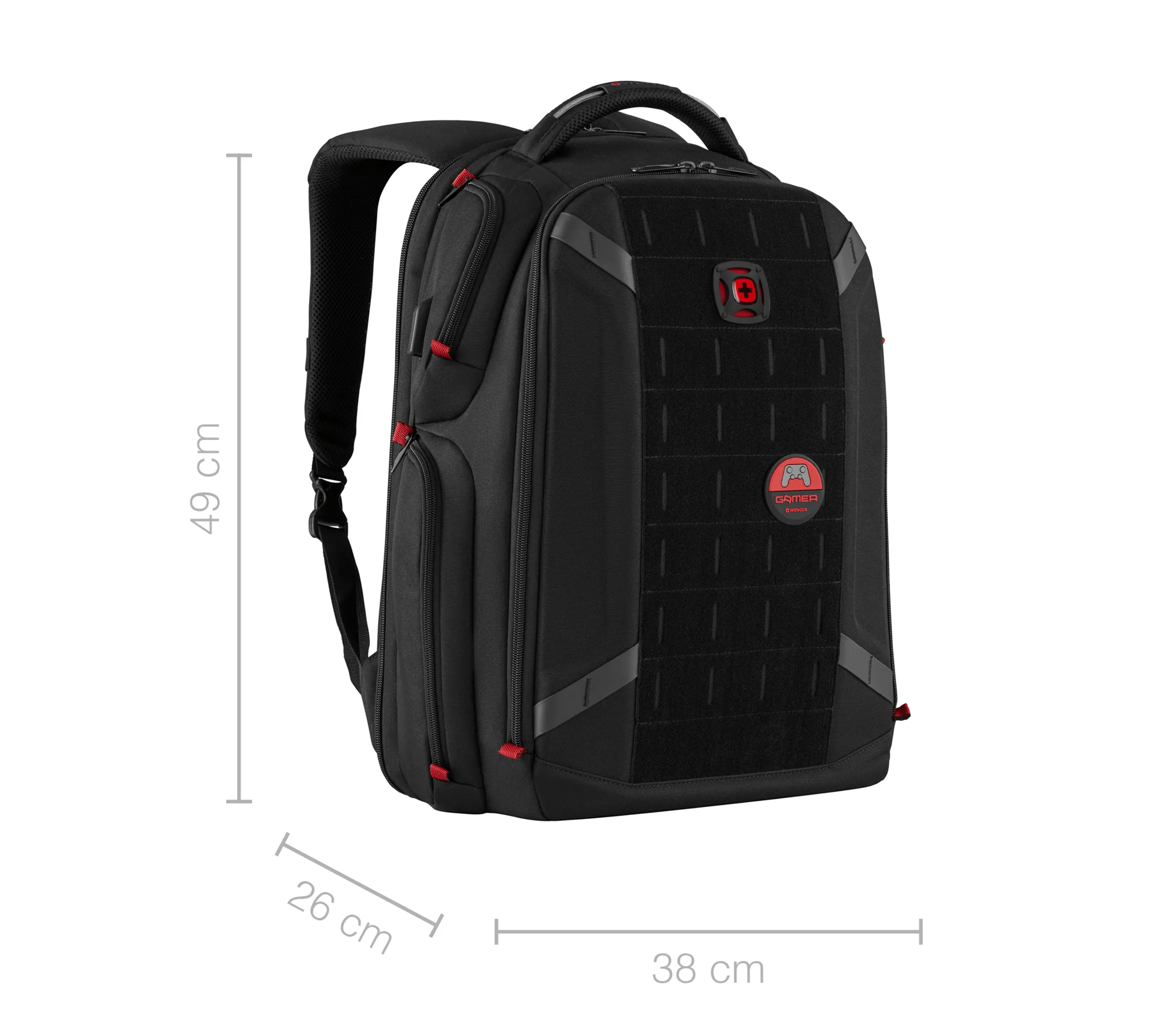 Rucsac Gaming Wenger PlayerOne 17.3" Negru - Protecție Premium - imagine 8