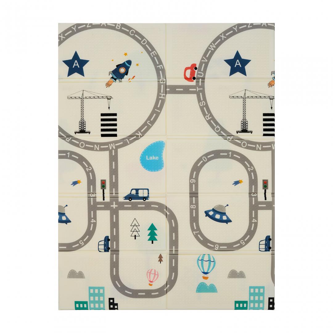 Covor Joacă Pliabil 2 Fete 180x120 cm - U-GROW Spumă - imagine 2