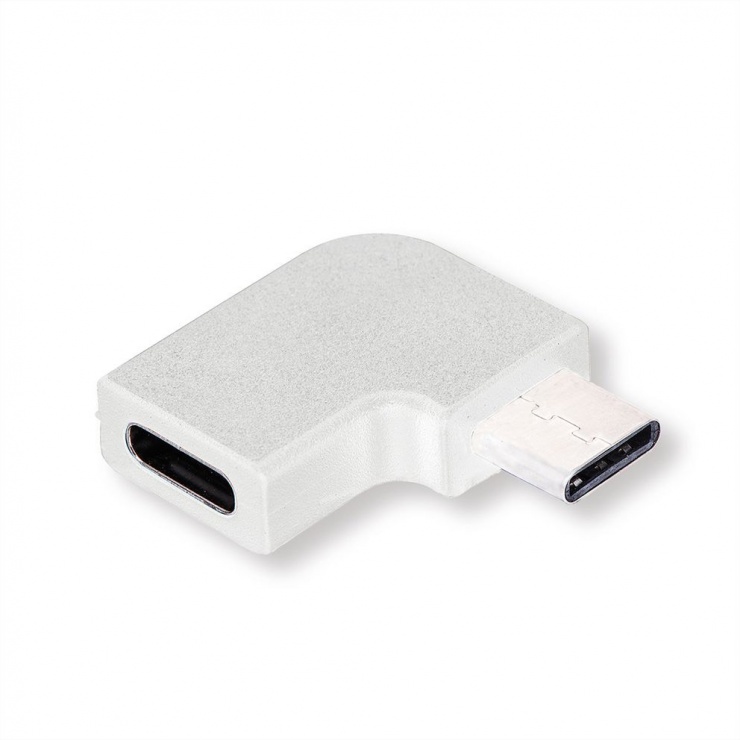 Adaptor USB 3.1 C Roline 90° Alb