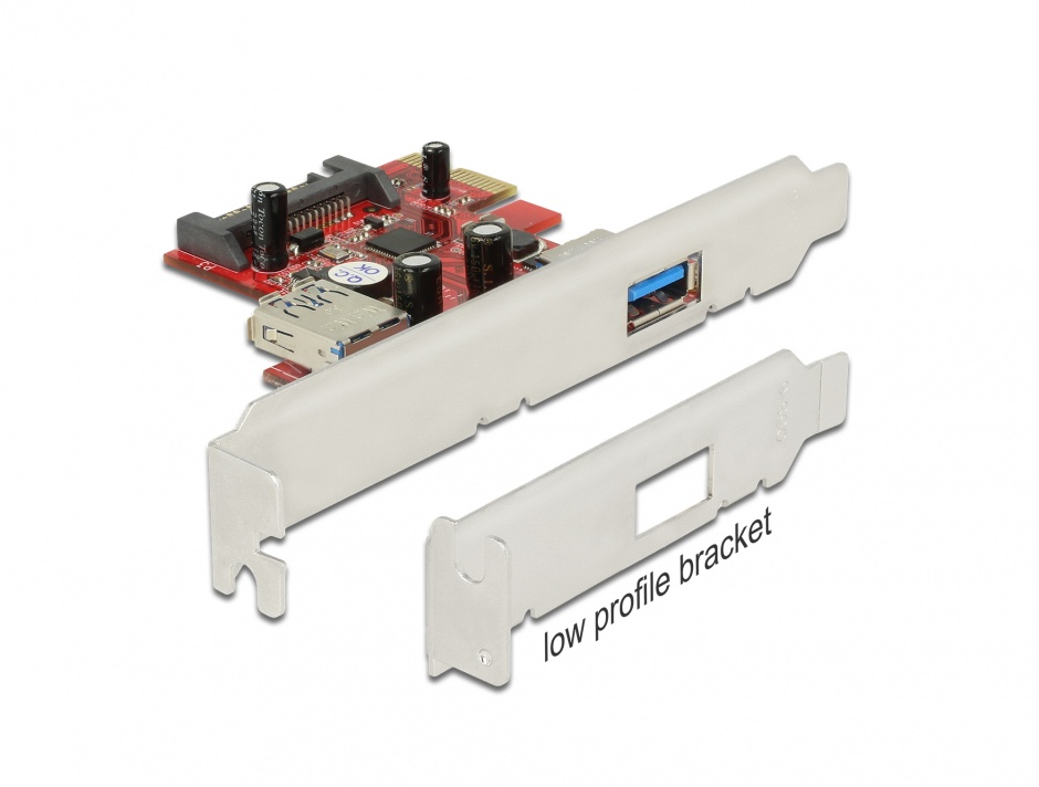 Placă PCIe Delock 89273 USB 3.0 Intern și Extern