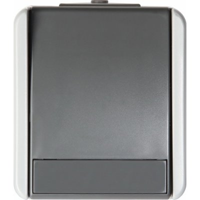 Întrerupător Simplu TEM Fontana, IP44, Gri