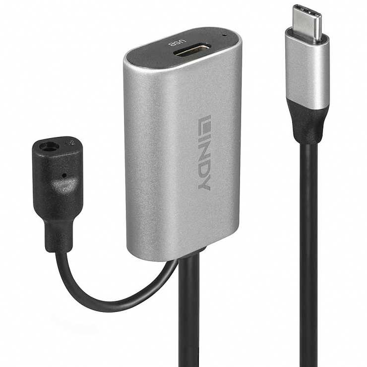 Lindy Cablu USB-C 3.1 Activ 5m, 5 Gbps