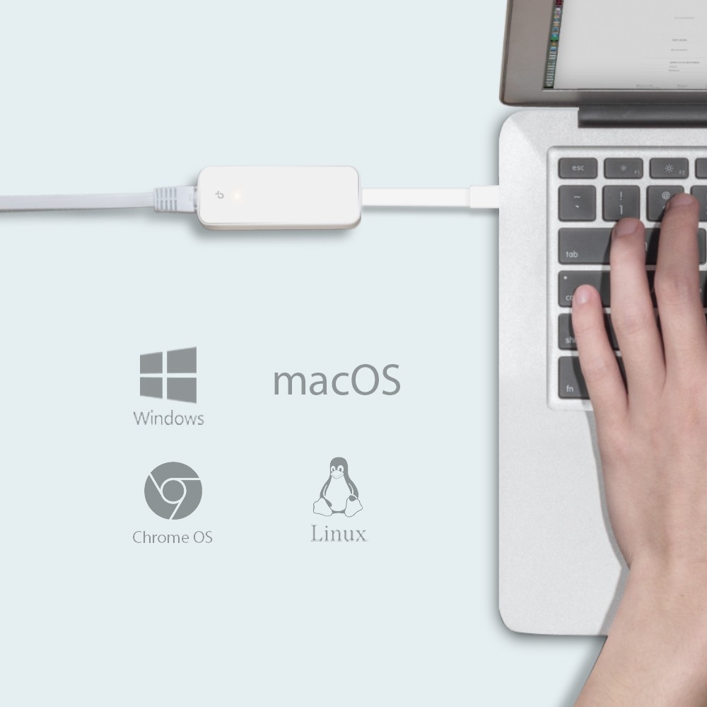Adaptor TP-LINK UE300C USB-C la Gigabit Ethernet - imagine 6