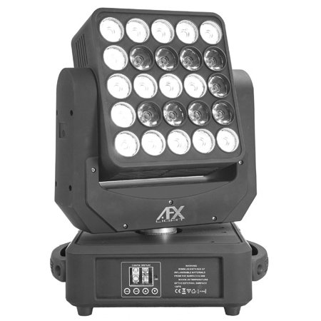 Moving Head AFX 25x12W RGBW, Rotire Infinită