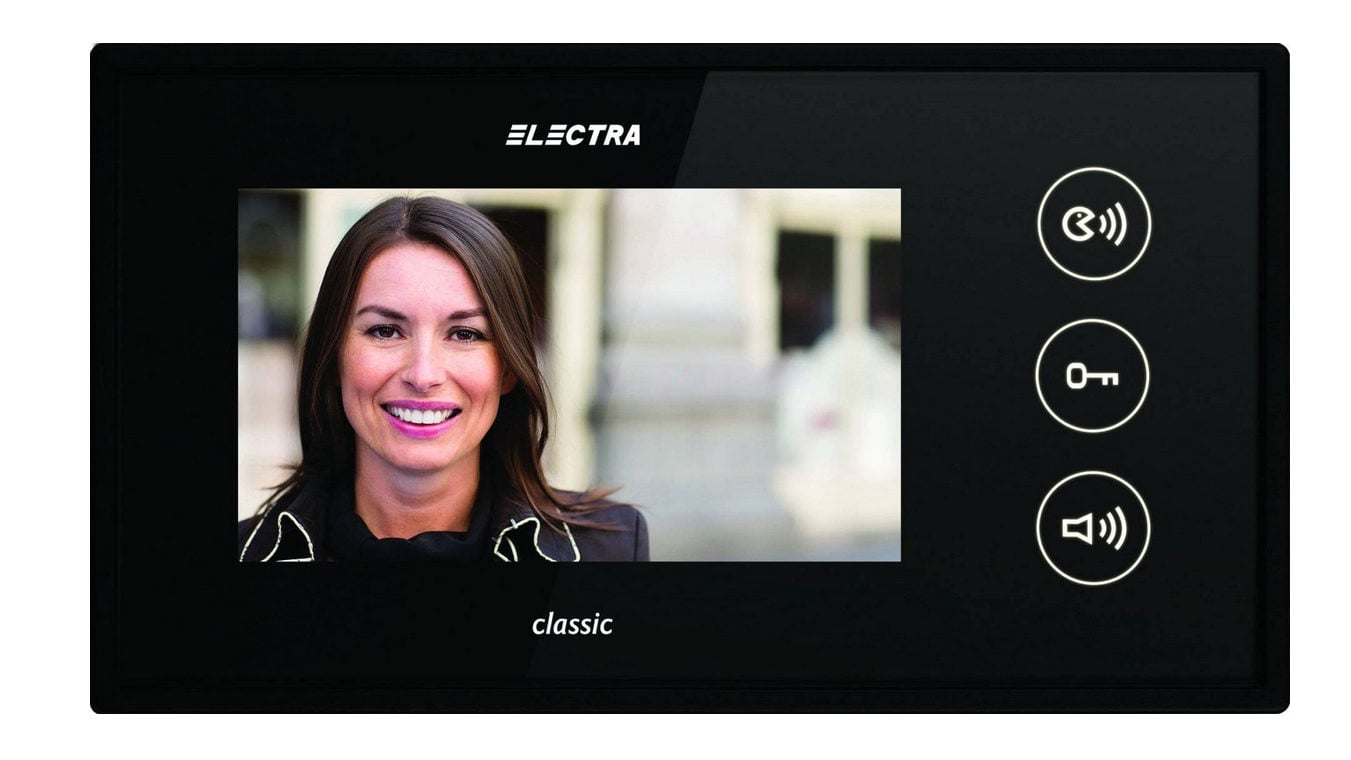 Monitor Video Electra 4.3" Touch Glass Design