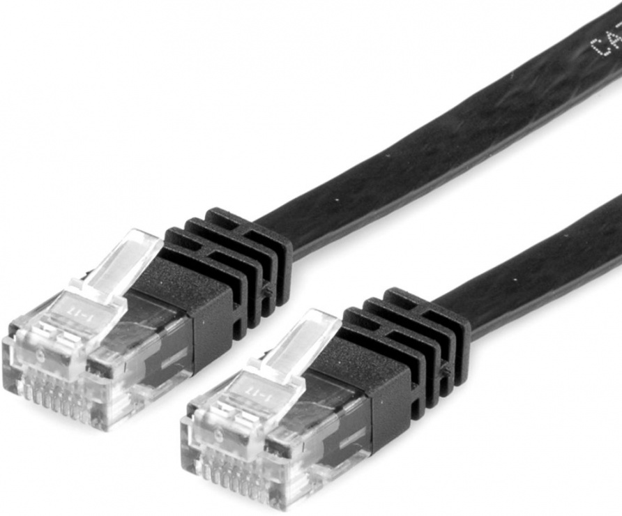 Cablu UTP Flat Cat.6, 0.5m, Negru - Value