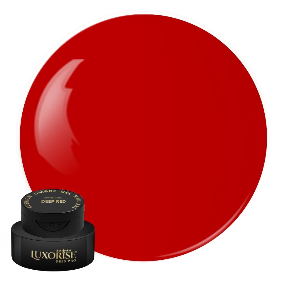 Gel UV Nail Art Babyboomer LUXORISE Cushion Ombre Velvet - Deep Red, 2ml