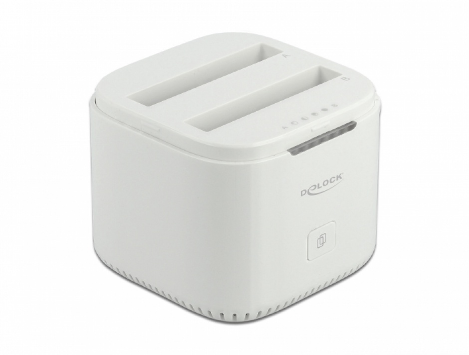 Docking Station USB-C Delock cu Clonare Duală