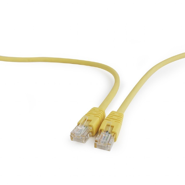 Patch Cord Gembird Cat5e 0.25m Galben - Conexiune Rapidă