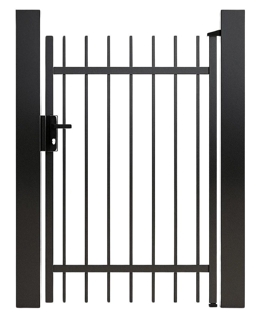 Poartă pietonală Virtuoso Light Straight 900x1800mm Negru
