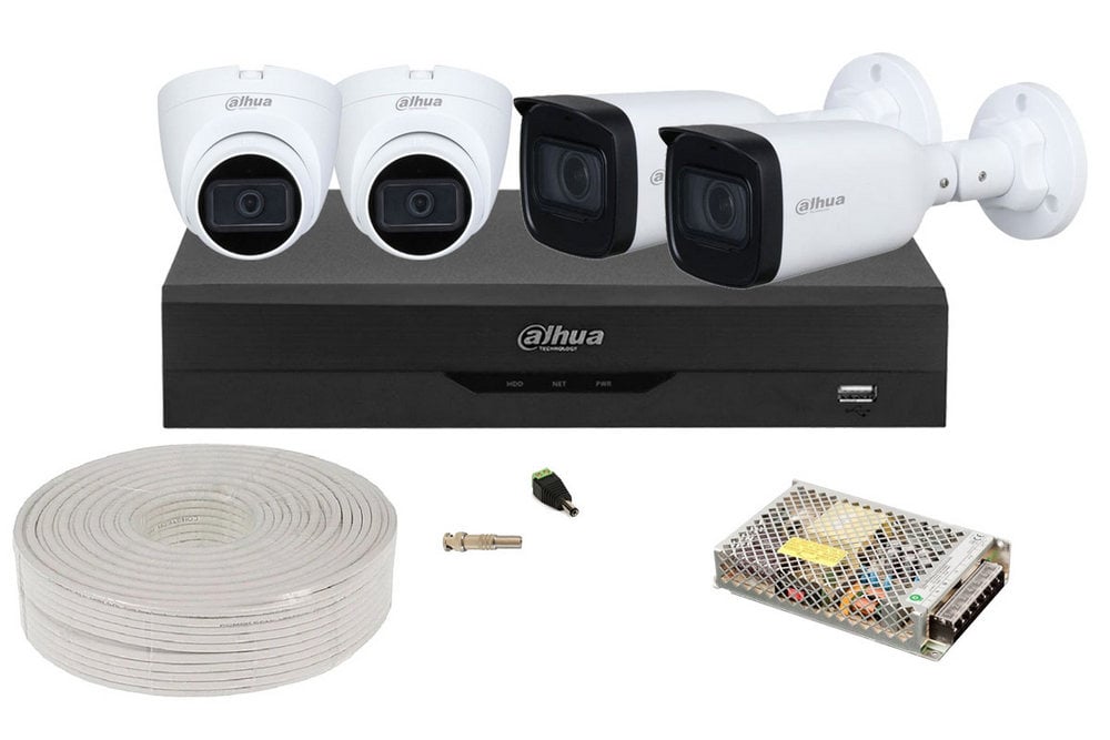 Kit Supraveghere Dahua 4 Camere Full HD AI
