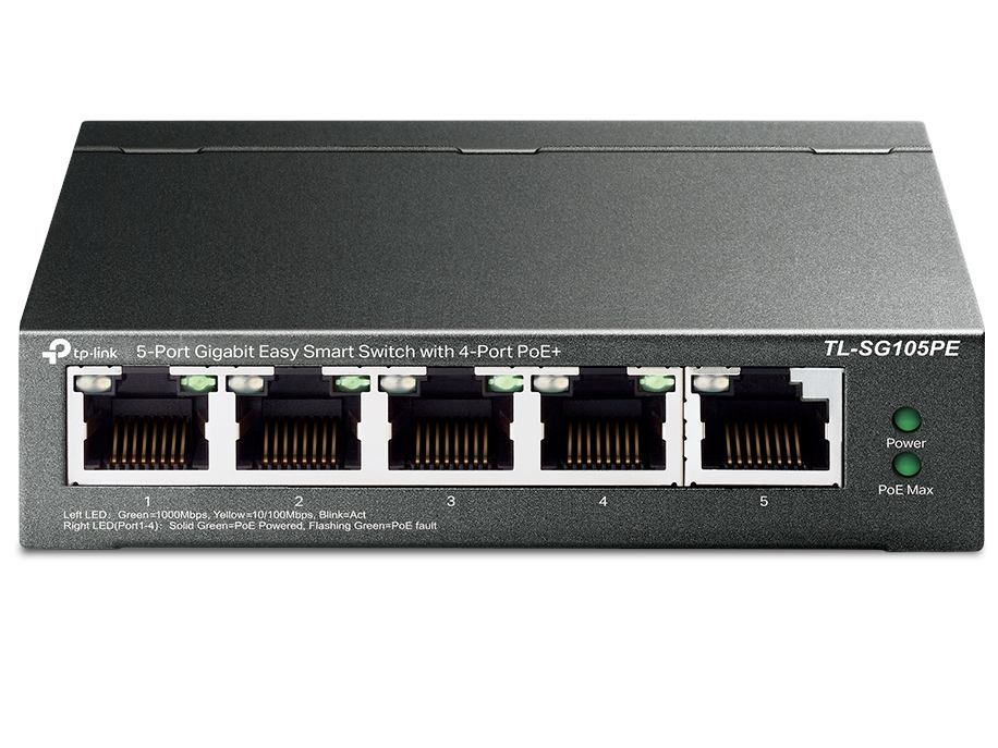 Switch PoE+ TP-Link TL-SG105PE 4 Porturi