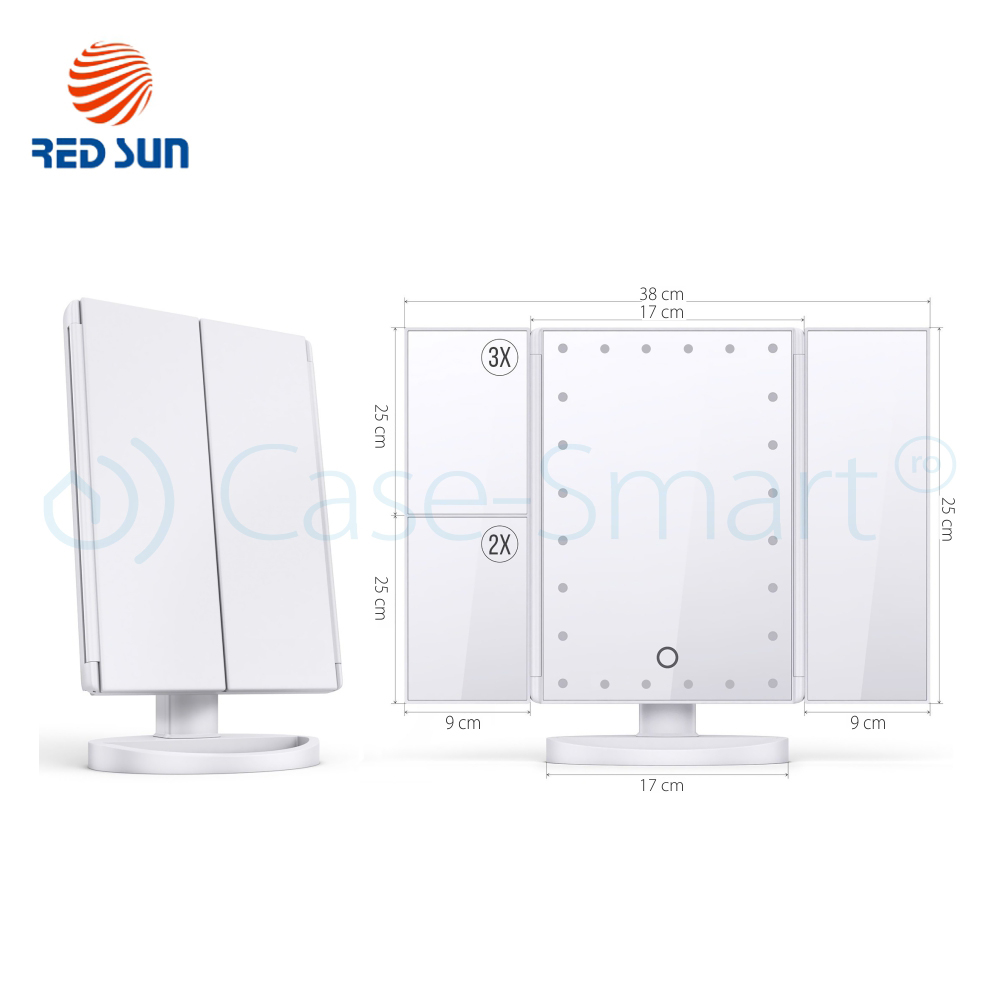 Oglinzi Cosmetice Rotative RedSun cu LED - imagine 2
