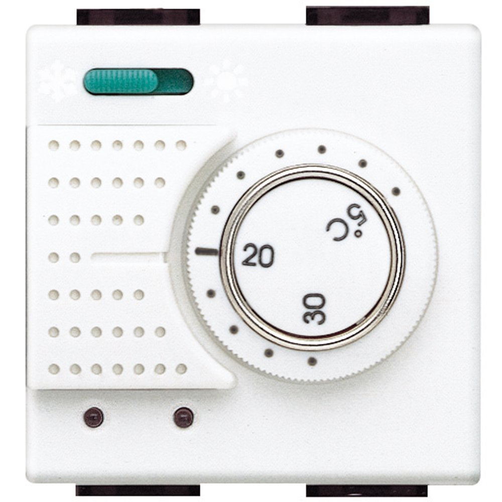Termostat Bticino Living Light, Control 1ND 2A, Alb