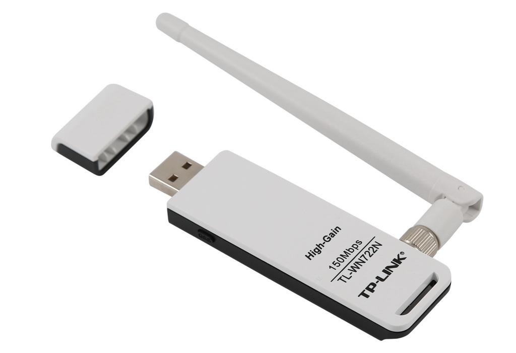 Receptor Wi-Fi USB TP-Link TL-WN722N cu Antenă 4dBi - imagine 1