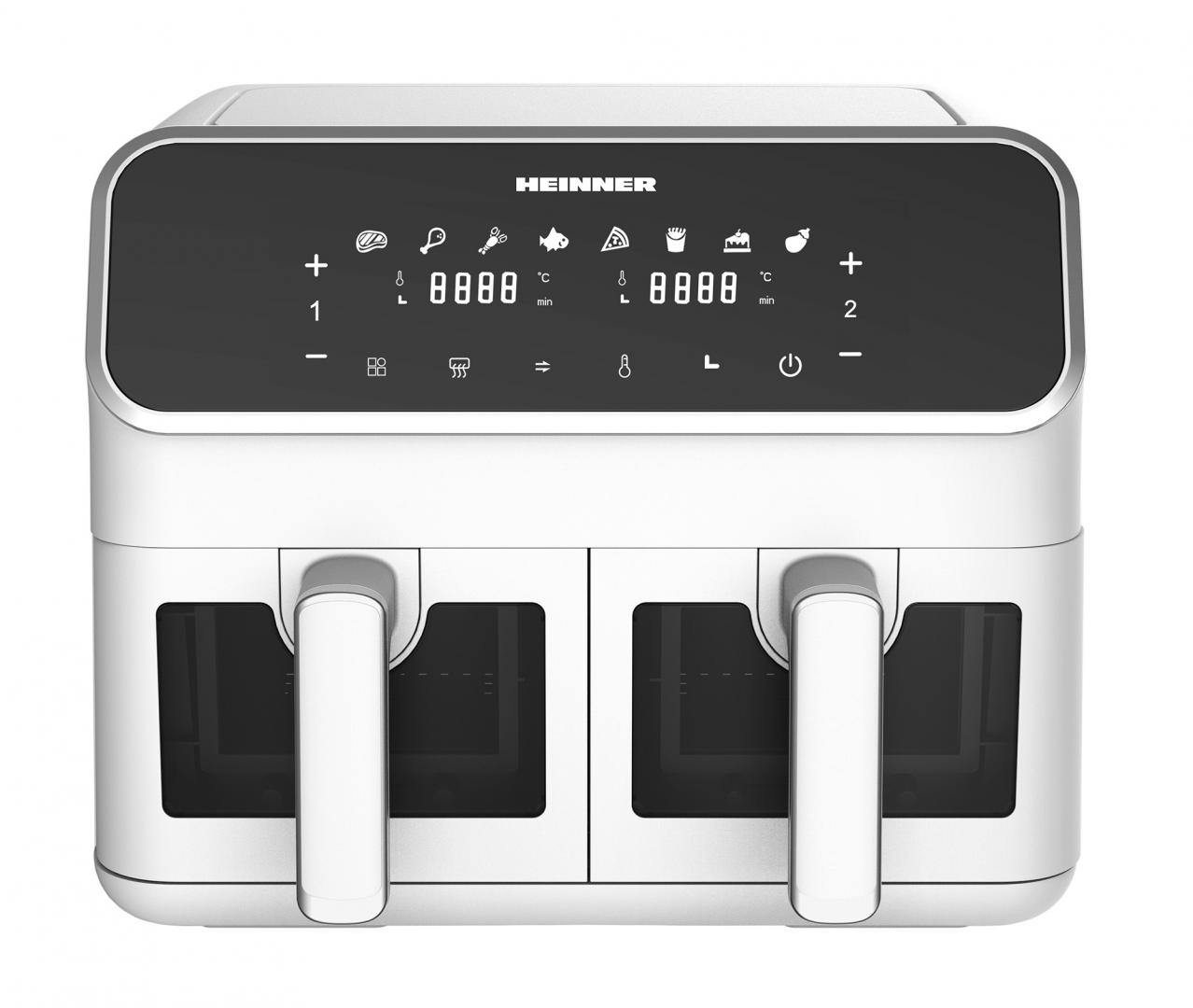 Friteuza Dubla Aer Cald Heinner DualFry 8L 1700W Digitala