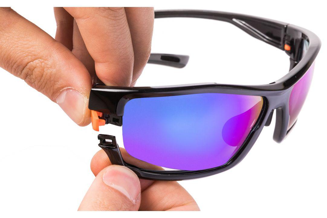 Ochelari de Soare PEGAS SPORT Negru Portocaliu - Protecție UV - imagine 9